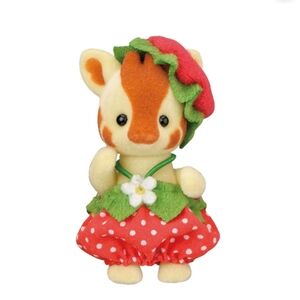 Adorable Plush Small Pet Toy with Red and Green Outfit